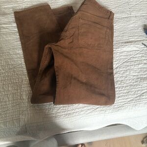 Brandy Melville Brown Corduroy Straight Leg Jeans